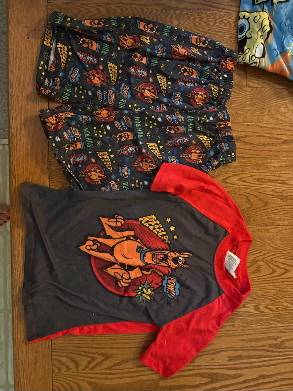 Scooby-Doo Kids Raglan Pajama Set - Navy & Red
